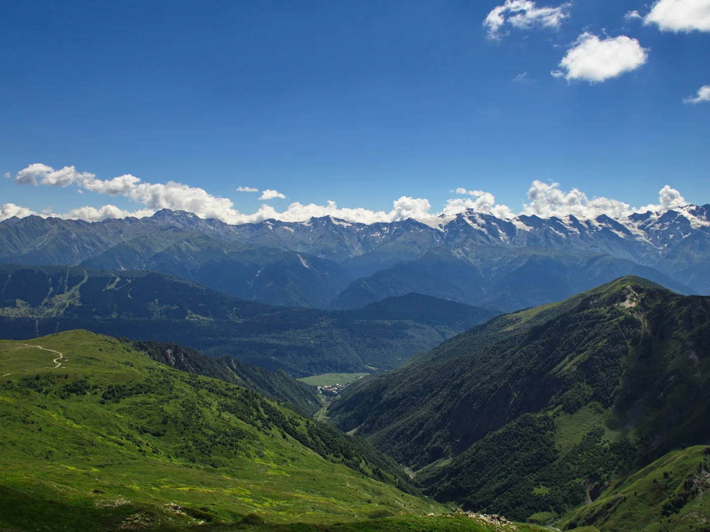 Kaukasus-Gebirge in Swanetien, Georgien