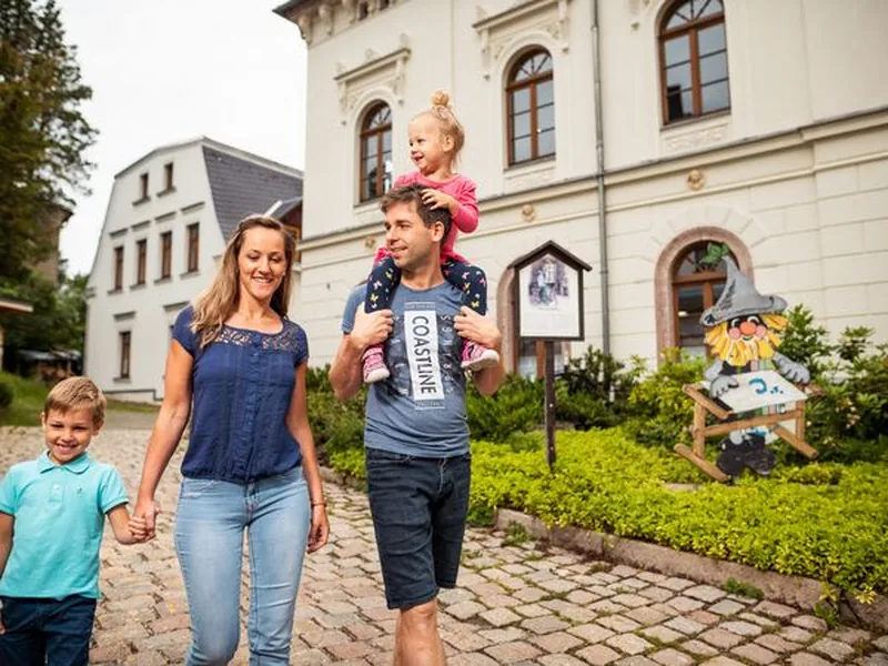 Familie in Eibenstock im Erzgebirge